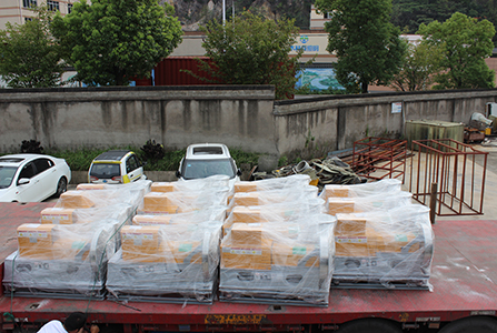 發(fā)貨現場-紹興天宏風機有限公司